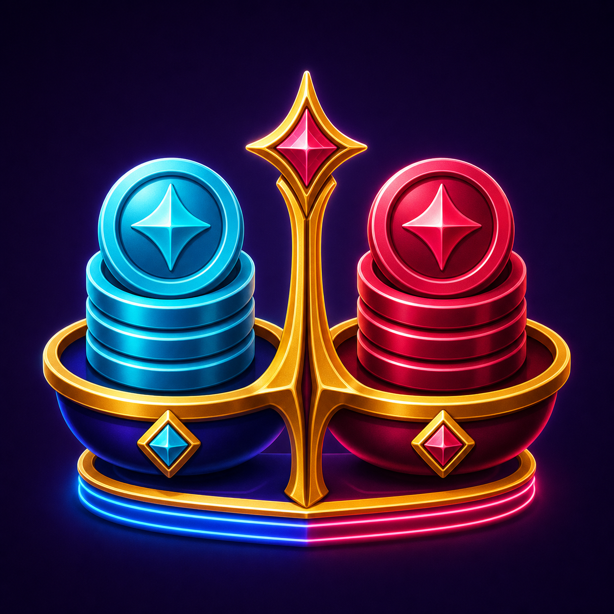 VegasGlory bonus coin split badge