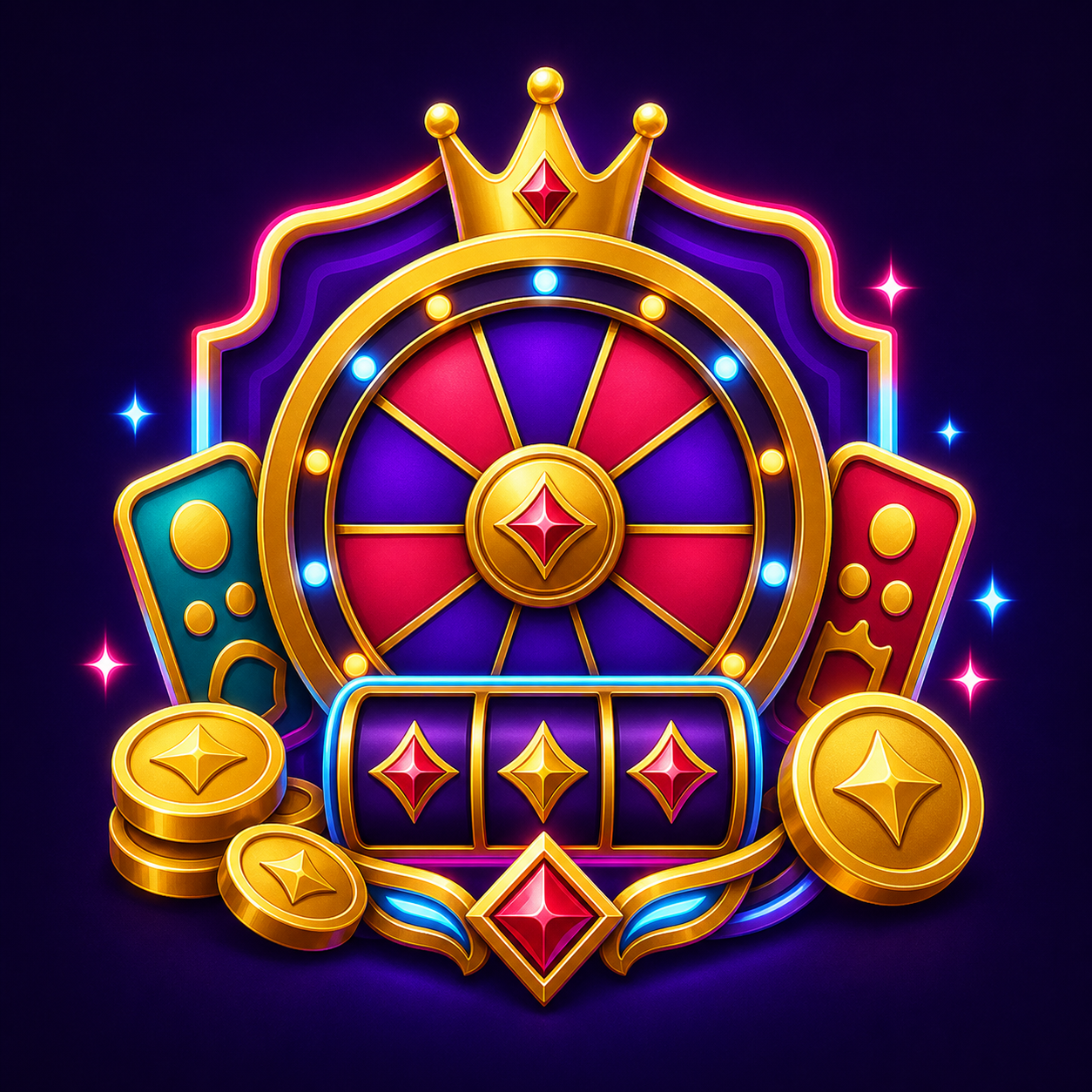 VegasGlory games wheel badge
