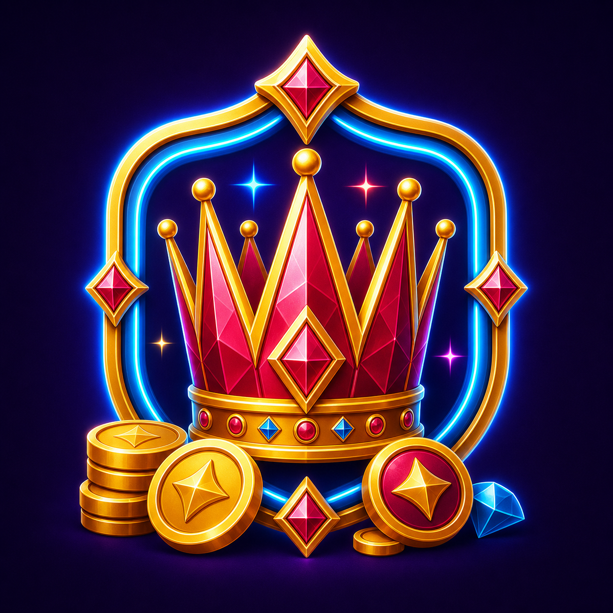 VegasGlory VIP crown badge